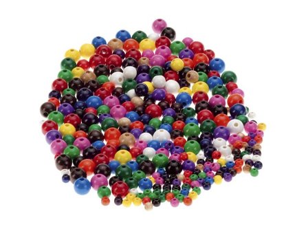 PLAYBOX Träpärlor 5, 8 och 10mm 300/fp färg - Lyreco - Skola och förskola - Hobbymaterial - Pärlor