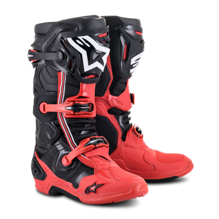 Stivali Cross Alpinestars Tech 10 Acumen Rosso-Nero-Bianco 43
