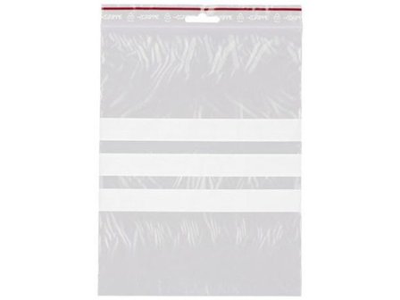 GRIPPIE Blixtlåspåse med skrivfält 170x230mm 1000/fp - Lyreco - Emballage och lagerutrustning - Blixtlåspåsar - Med skrivfält