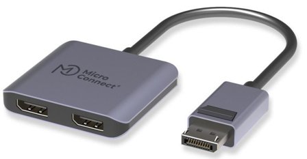 MicroConnect DisplayPort to 2x DisplayPort