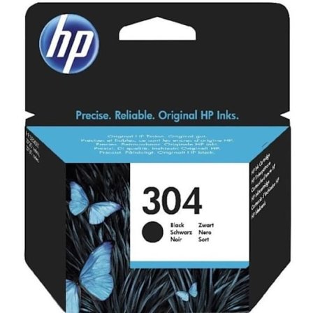 HP 304 ægte sort blækpatron (N9K06AE) til HP DeskJet 2620/2630/3720/3730