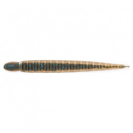 Keitech Custom Leech 7,6cm (10-pack) - Blue Flash Cinnamon