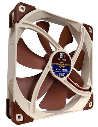 Noctua NF-A14 PWM 140mm kabinettvifte