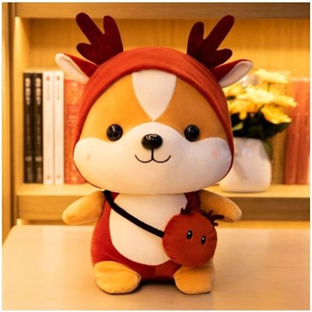 Orava ja hirvi pehmolelu, söpö pehmo täytetty eläinlelu