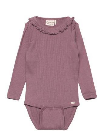 Body Ls Rib Purple Minymo