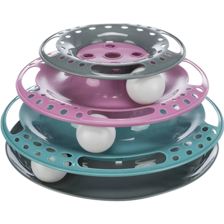 Trixie - Kattesirkeltårn i plast Flerfarget 25 cm - Katt - Katteleker & viftepinner - Aktiveringsleker - ZOO.no