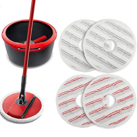 4 st kompatibla med Vileda Spin Rotating Mop Mikrofiberduk Ve
