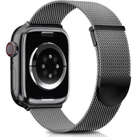 Yhteensopiva ranneke Apple Watch -rannekkeiden kanssa 49mm 44mm 45mm 42mm naisille ja miehille, kaksoismagneettinen säädettävä korvaava ranneke iWatch