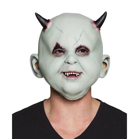 Besatt Djävuls Baby Mask Med Horn
