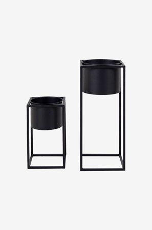 House Nordic - Urtepotteskjuler Marla - Sort - Urtepotteskjulere & vaser - Fra Homeroom