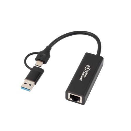 MicroConnect USB-C / A to RJ45 network