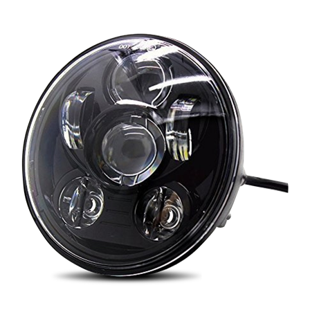 CustomAcces Ovni LED Headlight Black 155x85mm - Harley Davidson VRSCDX 1250 2008-2010
