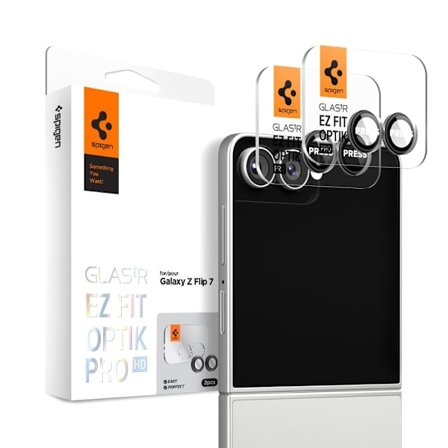 Spigen Galaxy Z Flip 7 2-PACK Linsskydd Optik Pro HD Glas.tR "Ez Fit"