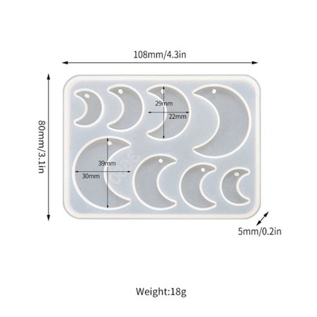 Geometriske øredobber epoksyharpiksform 10 10