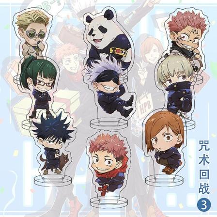 9 st/ set Anime Demon Slayer Akrylställ Modell Ki