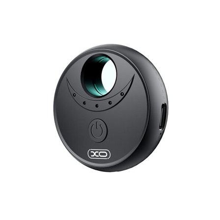 XO CRP02 kameradetektor – svart, kompakt enhet för integritetsskydd