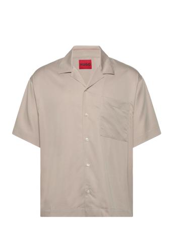 Egeeno Designers Shirts Short-sleeved Beige HUGO