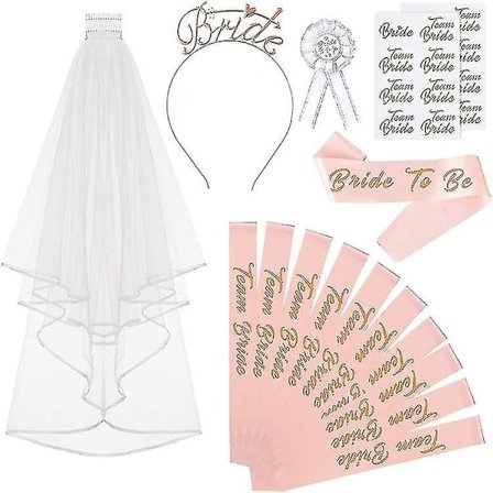 Bryllupslagsutstyr Bryllupsbelte og hodebånd Kroner og skulderplagg Utdrikningslagartikler Bryllupsgaver