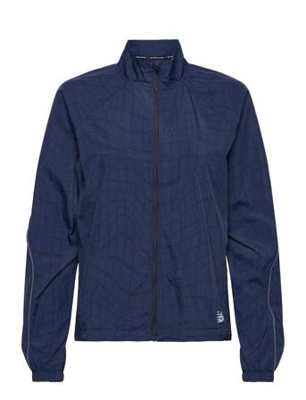 Printed Impact Run Light Pack Jacket Outerwear Sport Jackets Marineblå New Balance*Betinget Tilbud