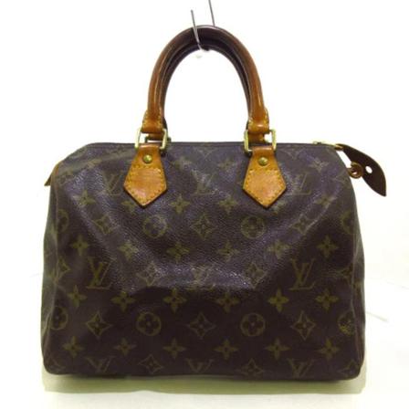 Louis Vuitton Vintage, Pre-owned Speedy 25 Monogram Handbag Bruin, Dames, Maat:ONE Size