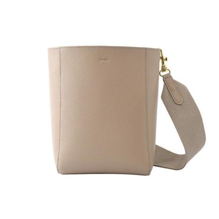 Damer Kvinnor Läder Handväska Crossbody Bred Axelrem Bucke Black