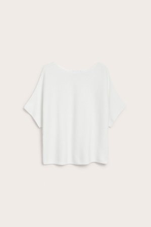 Kappahl | Ribbestrikket genser | Offwhite