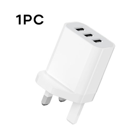 3-Port USB 5V2A EN Väggladdare | Multi-Enhetsladdningsblock för iPhone 16/15/14/13/12, Galaxy