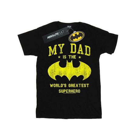 DC Comics Boys Batman Min Pappa Är En Superhjälte T-Shirt 3-4 År B
