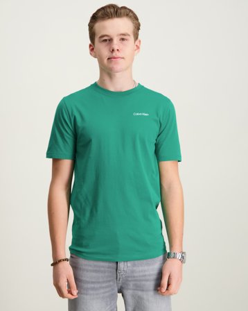 Calvin Klein CHEST INST.LOGO SS T-SHIRT Groen T-shirts Jongens - Kids Brand Store