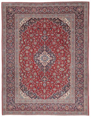 Oriental Keshan Rug 284X370 Dark Red/Brown Large Wool, Persia