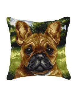 Broderikit Pude Mops - Orchidea