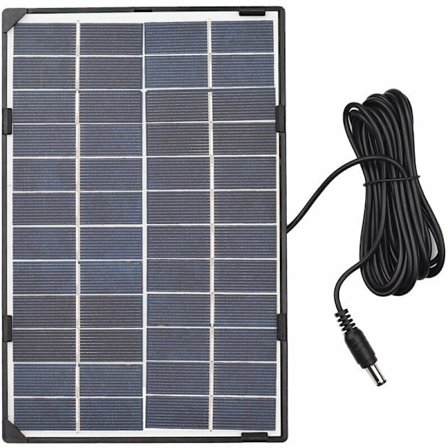 Elektricitet 6W 12V Solpanel för utomhus säkerhetskamera Solcell med DC 10ft DIY uttag vattentät solpanel för lampa trädgårdslampa fläkt pump