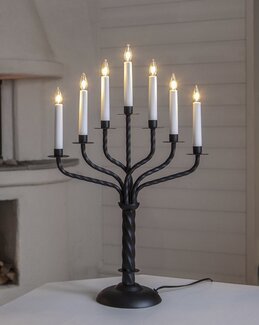 Star Trading LED Ljusstake Bore Svart - Jul