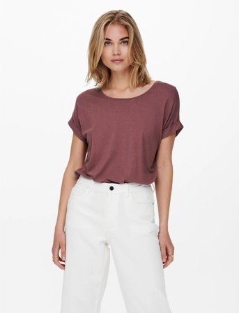 ONLY Onlmoster S/S O-Neck Top Noos Jrs - Pink - S