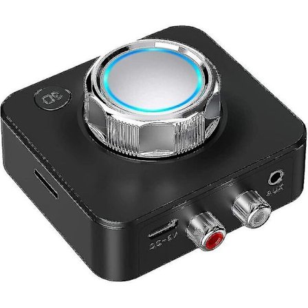 Bluetooth 5.0 Lydmodtager, Trådløs Audio Bluetooth Adapter Stereo Til Stereo Receiver Med 3,5 Mm Rca 3d Bastilstand Tf Kort Til Hjemmemusik Streaming