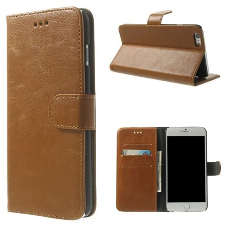 Plånboksfodral till iPhone 6 Plus & 6S Plus - Brun