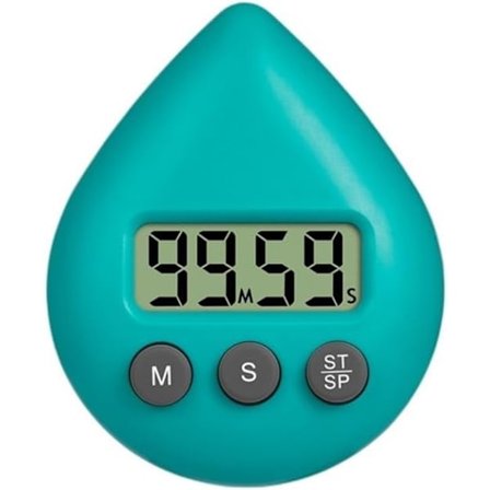 Alsidig Vandtæt Digitalt Brusebadstimer med Sugekop - Perfekt Timer til Køkken (Farve: Grøn)