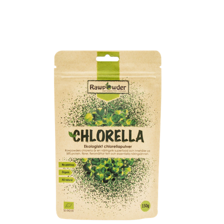 Rawpowder Ekologiskt Chlorellapulver 150 g