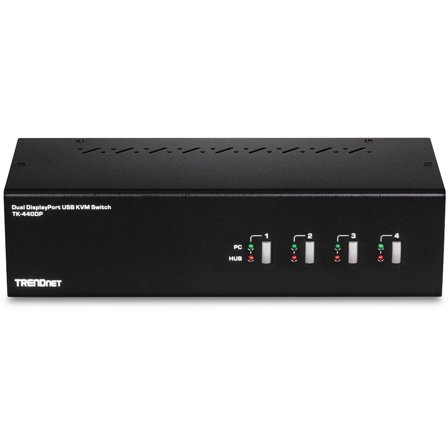 TRENDnet TK 440DP - KVM / lyd / USB-svitsj - 4 porter - TAA-samsvar