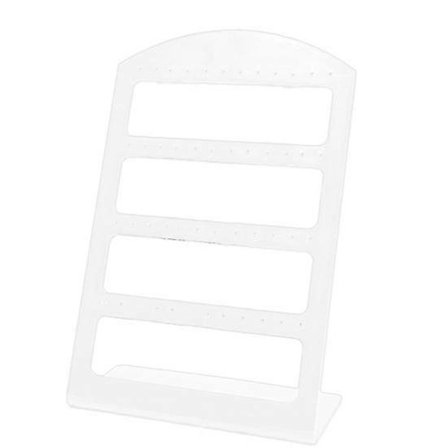 24/48 Hål Örhänge Display Smyckesställ Hållare Smyckesdisplayställ Akryl Organizer Transparent 48
