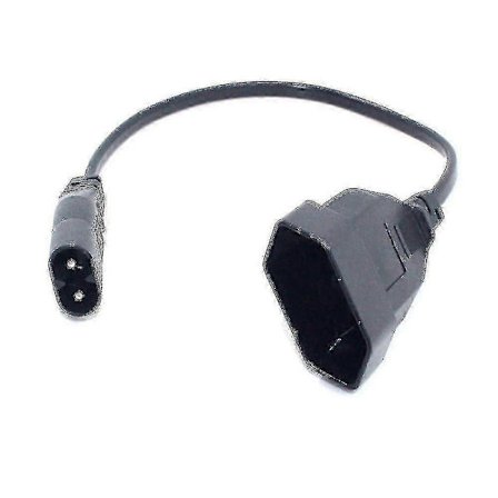 C8 Hane till Schuko CEE7/16 Hona Strömförlängningskabel för PDU UPS 35cm