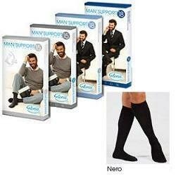 Man'Support 18 Gambaletto 18 Mmhg Colore Nero Taglia 4