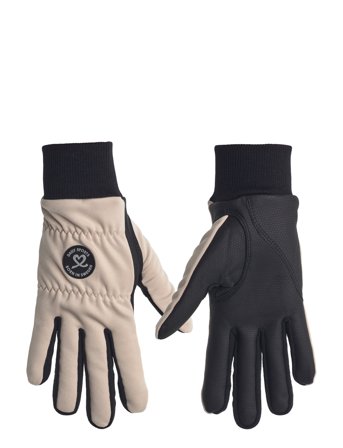 Ella Glove With Logo Beige Daily Sports