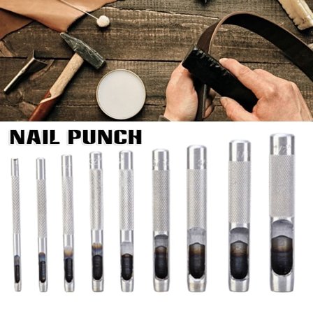 [NT] Bæltehulsæt Læderhul DIY Læderhulværktøj Universal Metalhul