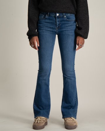 Grunt Texas Low Flare Blue Blå Jeans Pige - Kids Brand Store