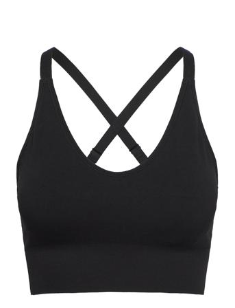 Crossback Seamless Support Bra Lingerie Bras & Tops Sports Bras - ALL Svart Filippa K Soft Sport