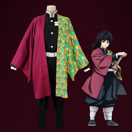 Halloween Demon Slayer Cosplay-asu Juhlapukeutumiseen W A 120cm D