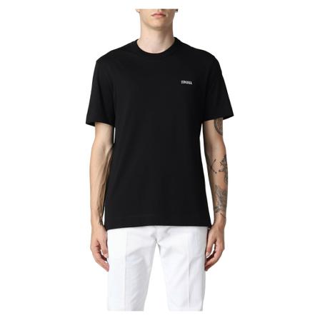 Ermenegildo Zegna, T-Shirt Zwart, Heren, Maat:XL
