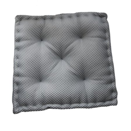 Memory Foam Honeycomb Skridsikker Ryglæn 17,72"x17,72" Stol/pude, Grå