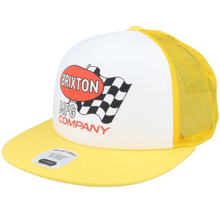 Brixton - Gul trucker Keps - Collins Np Hat Yellow/White/Yellow Trucker @ Hatstore